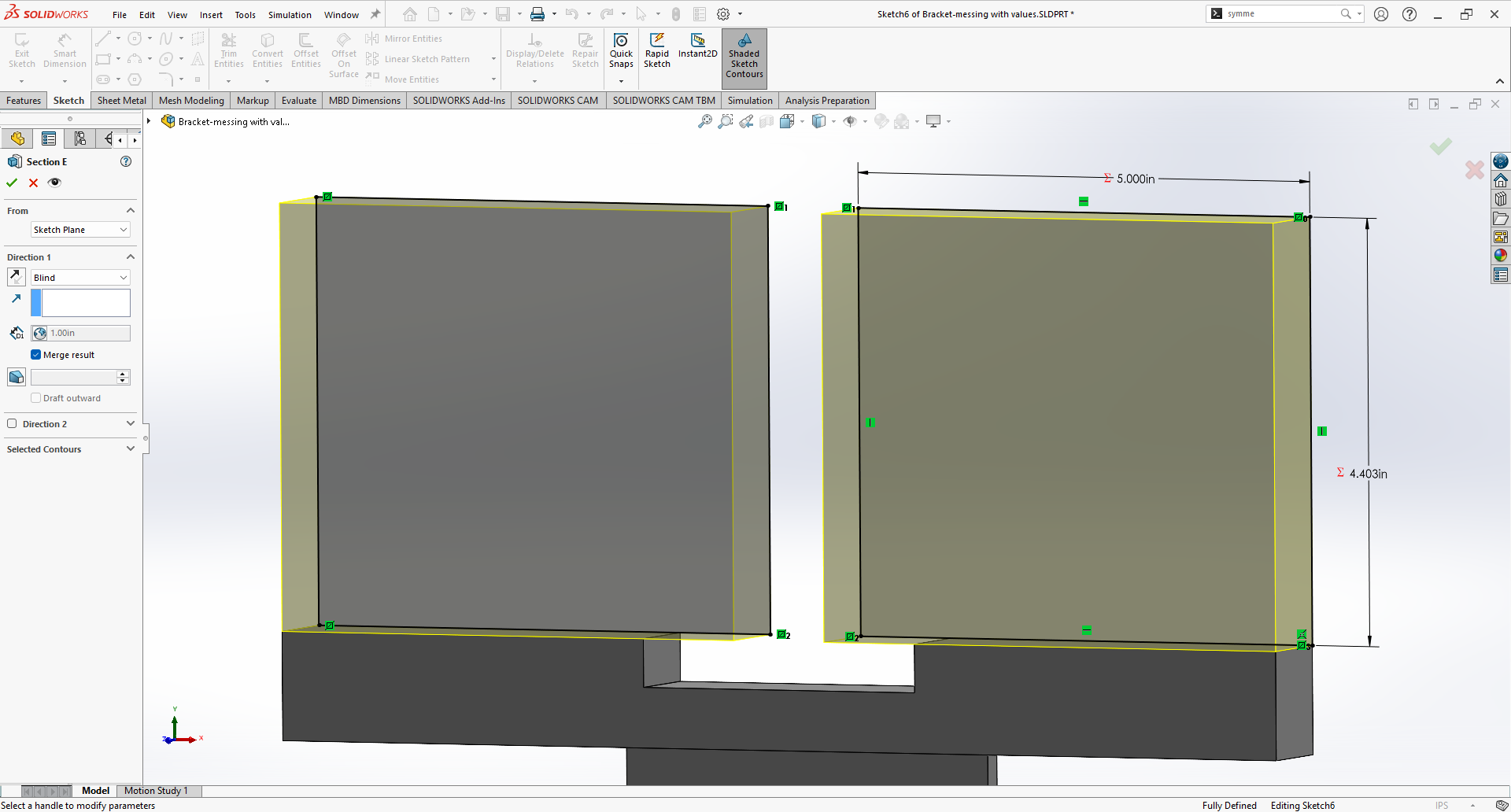 Section E Extrusion